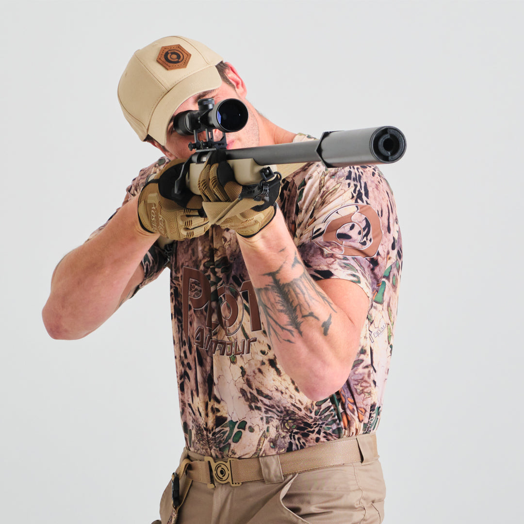 CAMO BRUSHED POLY T-SHIRT